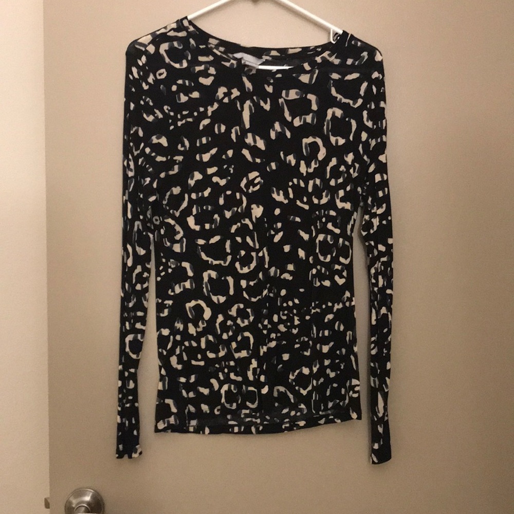 Long sleeve leopard print